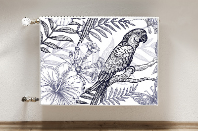 Cobertura magnética para radiador Papagaio esboçado