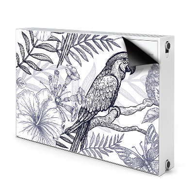 Cobertura magnética para radiador Papagaio esboçado