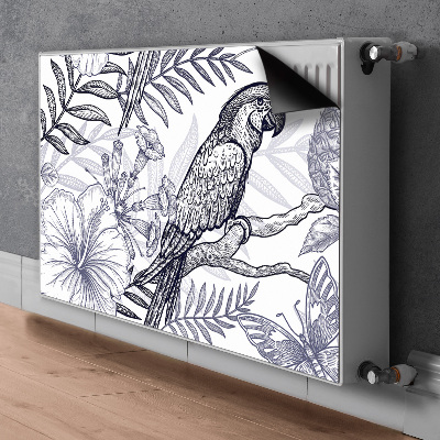 Cobertura magnética para radiador Papagaio esboçado