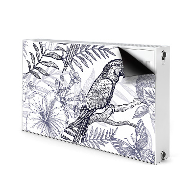 Cobertura magnética para radiador Papagaio esboçado