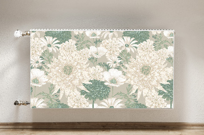 Capa magnética para radiador Margaridas da primavera