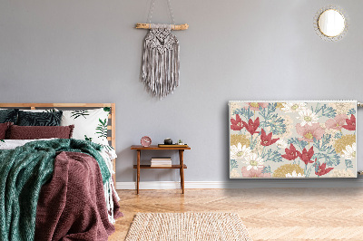 Cobertura magnética para radiador Flores da primavera