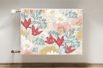 Cobertura magnética para radiador Flores da primavera