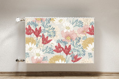 Cobertura magnética para radiador Flores da primavera