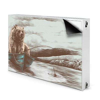 Cobertura magnética para radiador Urso em um barco