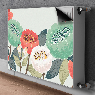 Capa magnética para radiador Flores da primavera