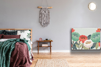 Capa magnética para radiador Flores da primavera