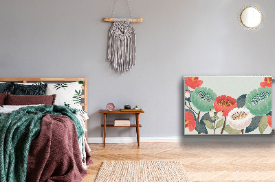 Capa magnética para radiador Flores da primavera