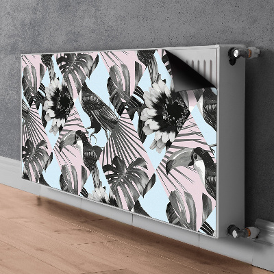 Cobertura magnética para radiador Patchwork tropical