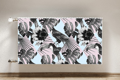 Cobertura magnética para radiador Patchwork tropical