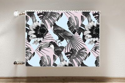 Cobertura magnética para radiador Patchwork tropical