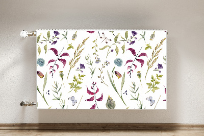 Capa magnética para radiador Flor botânica