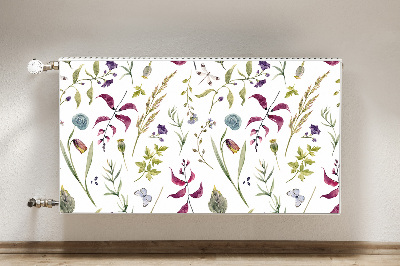 Capa magnética para radiador Flor botânica