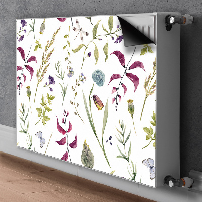 Capa magnética para radiador Flor botânica