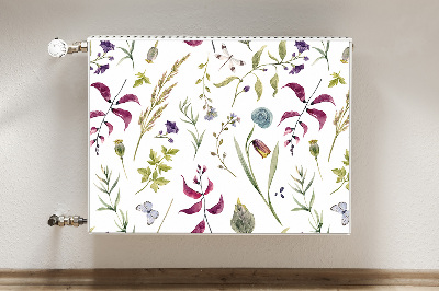 Capa magnética para radiador Flor botânica