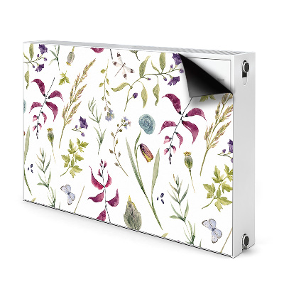 Capa magnética para radiador Flor botânica