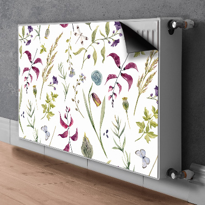 Capa magnética para radiador Flor botânica
