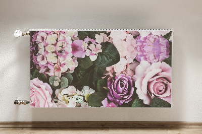 Capa magnética para radiador flores barrocas