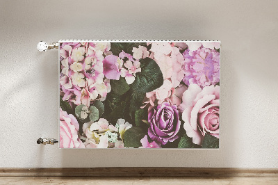 Capa magnética para radiador flores barrocas