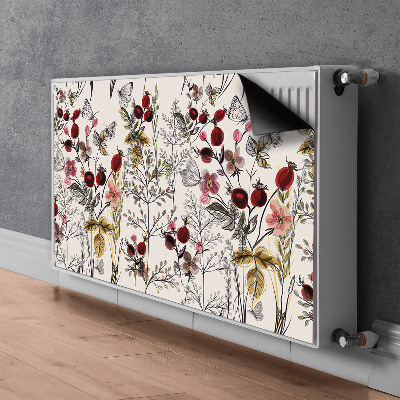 Capa magnética para radiador Flores silvestres