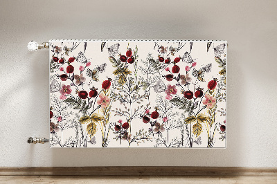 Capa magnética para radiador Flores silvestres