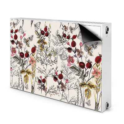Capa magnética para radiador Flores silvestres