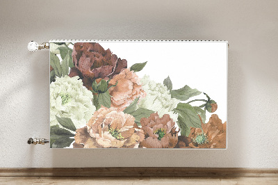 Capa magnética para radiador Peônias Vintage