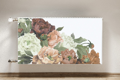 Capa magnética para radiador Peônias Vintage