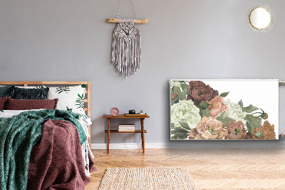 Capa magnética para radiador Peônias Vintage