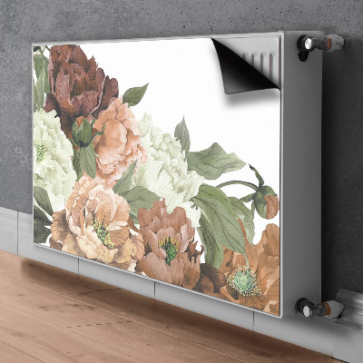 Capa magnética para radiador Peônias Vintage