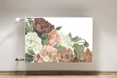 Capa magnética para radiador Peônias Vintage