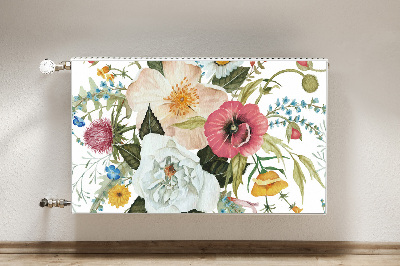 Cobertura magnética para radiador Buquê de flores silvestres