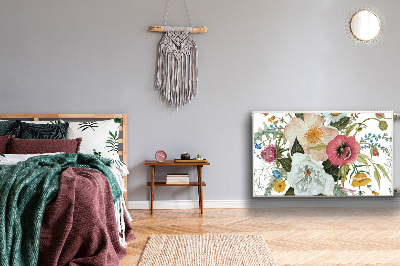 Cobertura magnética para radiador Buquê de flores silvestres
