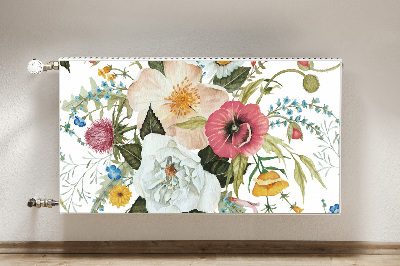 Cobertura magnética para radiador Buquê de flores silvestres