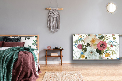 Cobertura magnética para radiador Buquê de flores silvestres