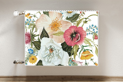 Cobertura magnética para radiador Buquê de flores silvestres