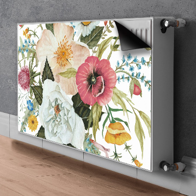 Cobertura magnética para radiador Buquê de flores silvestres