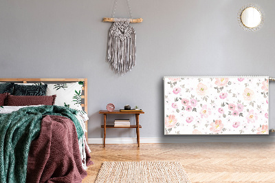 Cobertura magnética para radiador Flores em aquarela