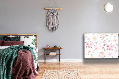 Cobertura magnética para radiador Flores em aquarela
