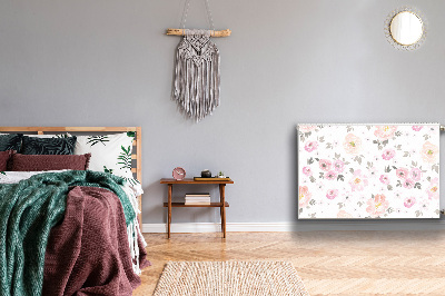 Cobertura magnética para radiador Flores em aquarela