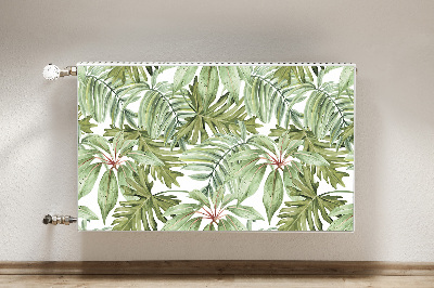 Cobertura magnética para radiador Folhas tropicais
