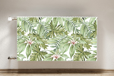 Cobertura magnética para radiador Folhas tropicais