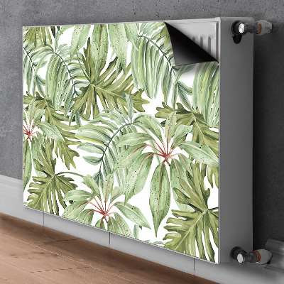 Cobertura magnética para radiador Folhas tropicais