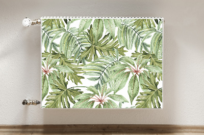 Cobertura magnética para radiador Folhas tropicais