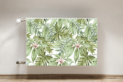 Cobertura magnética para radiador Folhas tropicais