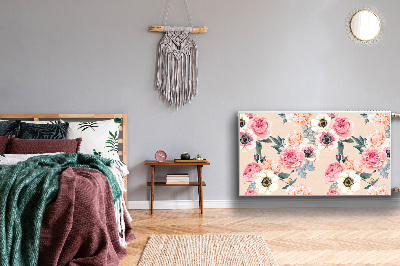 Cobertura magnética para radiador Flores em tons pastel