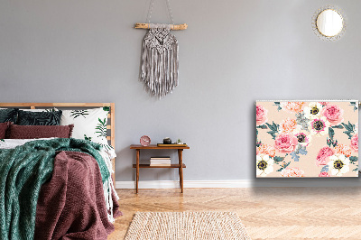 Cobertura magnética para radiador Flores em tons pastel