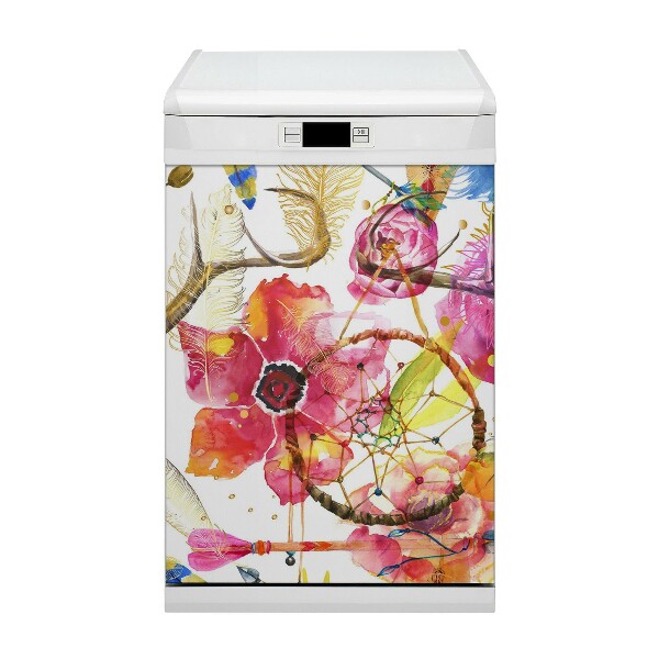 Capa magnética para máquina de lavar louça motivos indianos