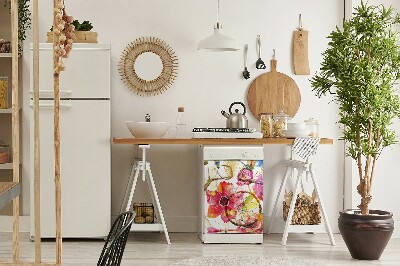 Capa magnética para máquina de lavar louça motivos indianos