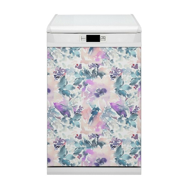 Capa magnética para máquina de lavar louça Jardim de flores